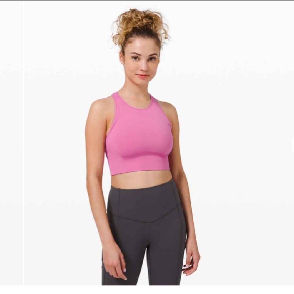 Lululemon Ebb to Train Bra Magenta Glow 4